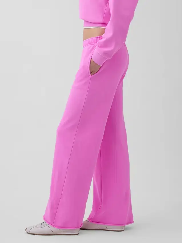 Vintagesoft Terry Sweathose mit weitem Bein