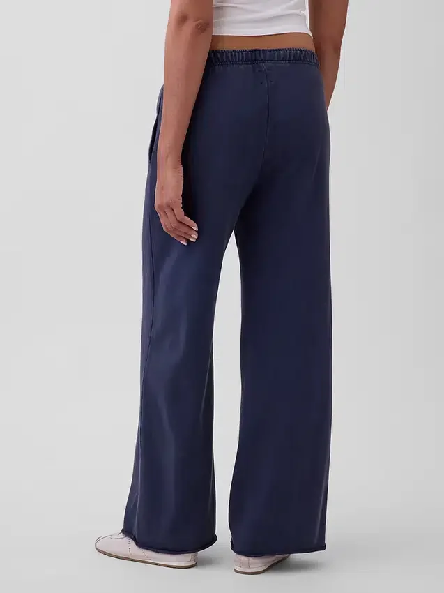 Vintagesoft Terry Sweathose mit weitem Bein