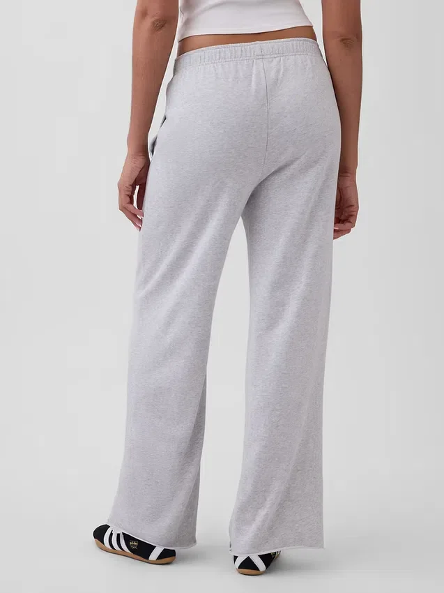 Vintagesoft Terry Sweathose mit weitem Bein