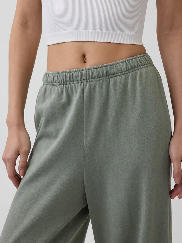 Vintagesoft Terry Sweathose mit weitem Bein