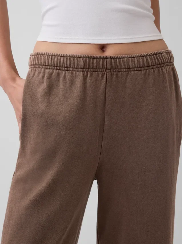 Vintagesoft Terry Sweathose mit weitem Bein