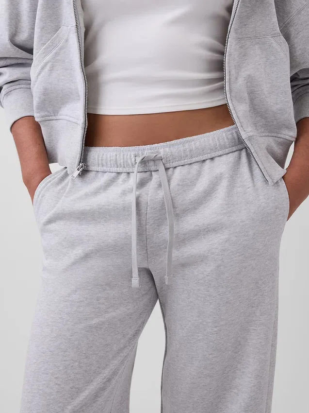 Vintagesoft Terry Sweathose mit weitem Bein