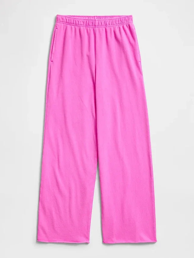 Vintagesoft Terry Sweathose mit weitem Bein