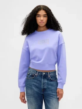 Vintagesoft Wicked Crop Wedge Sweatshirt
