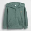 Waffelpiqué-Kapuzenpullover mit Reißverschluss für Baby & Kleinkind