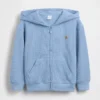 Waffelpiqué-Kapuzenpullover mit Reißverschluss für Baby & Kleinkind