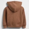 Waffelpiqué-Kapuzenpullover mit Reißverschluss für Baby & Kleinkind