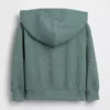 Waffelpiqué-Kapuzenpullover mit Reißverschluss für Baby & Kleinkind