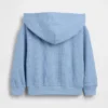 Waffelpiqué-Kapuzenpullover mit Reißverschluss für Baby & Kleinkind