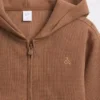 Waffelpiqué-Kapuzenpullover mit Reißverschluss für Baby & Kleinkind