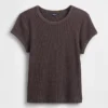 Waffelpiqué-Pyjama-T-Shirt
