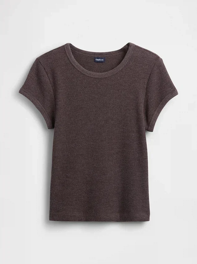 Waffelpiqué-Pyjama-T-Shirt