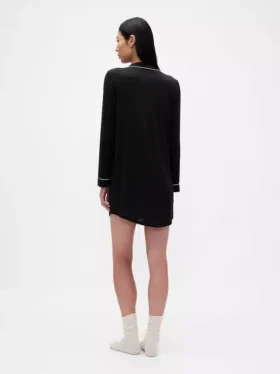 Weiches Modal-Pyjama-Kleid