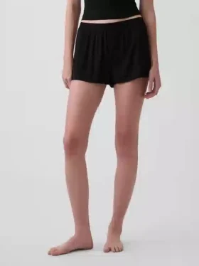 Weichste Modal-Ripp-Pyjama-Shorts