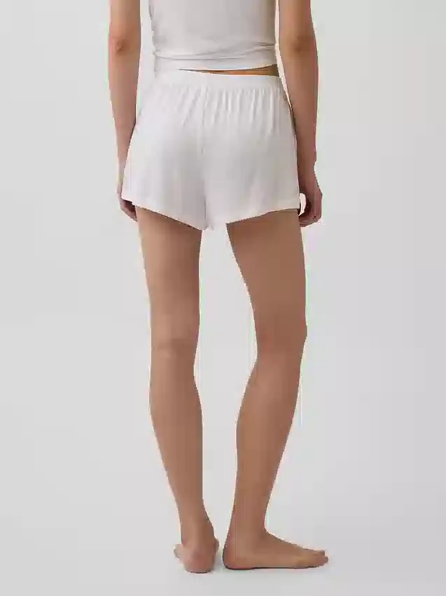 Weichste Modal-Ripp-Pyjama-Shorts