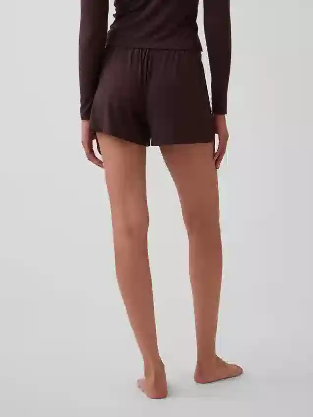 Weichste Modal-Ripp-Pyjama-Shorts