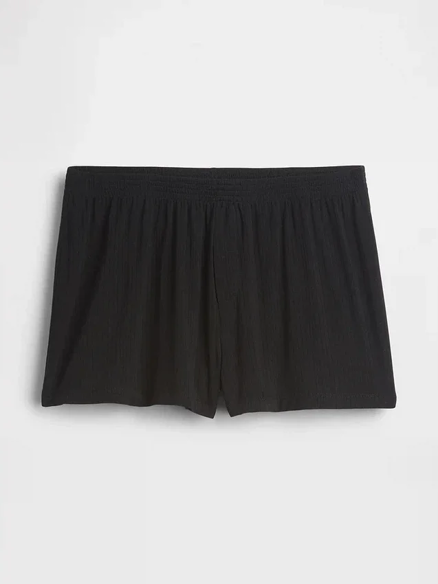 Weichste Modal-Ripp-Pyjama-Shorts