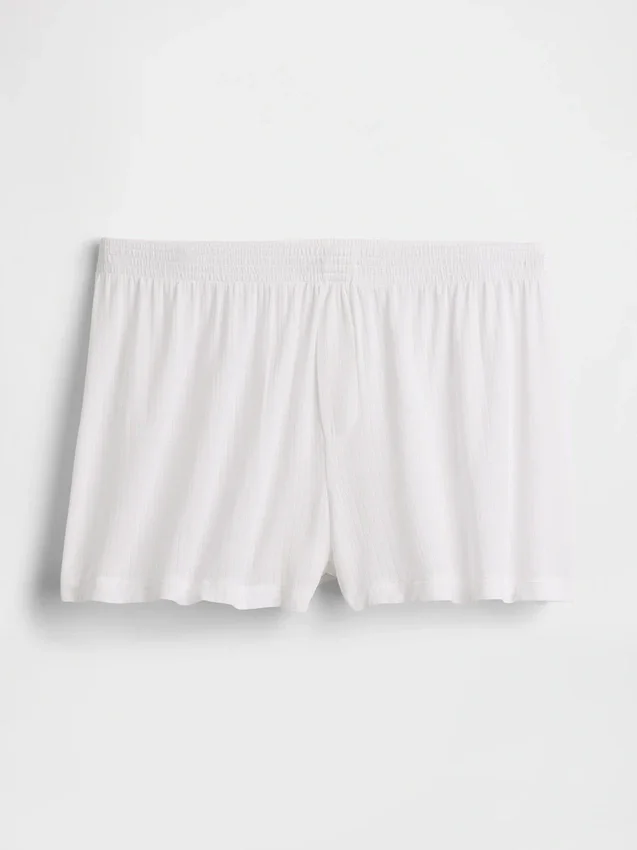 Weichste Modal-Ripp-Pyjama-Shorts