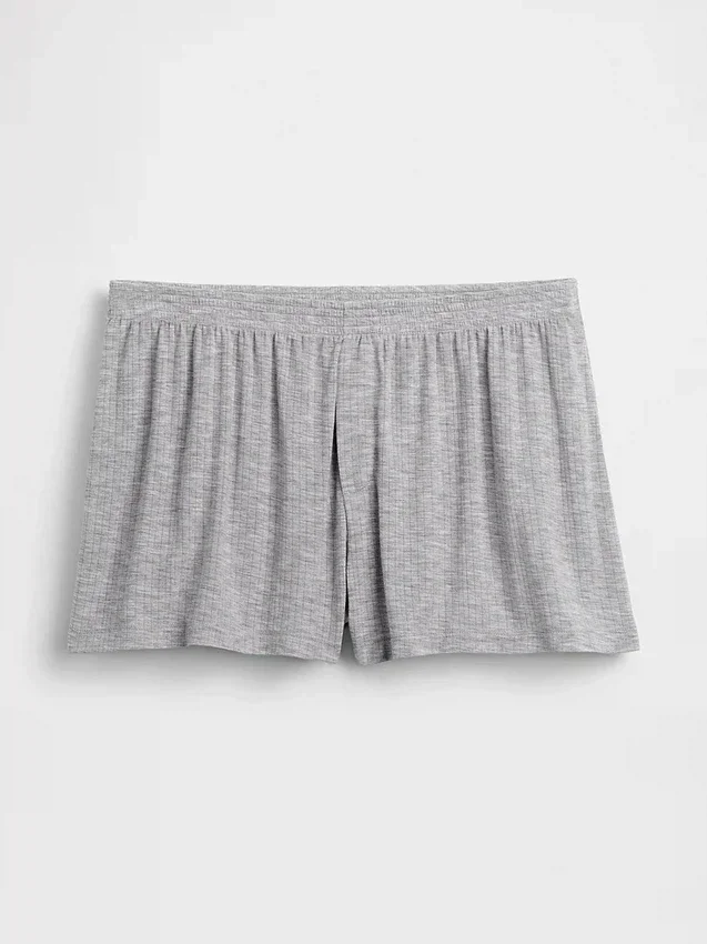 Weichste Modal-Ripp-Pyjama-Shorts