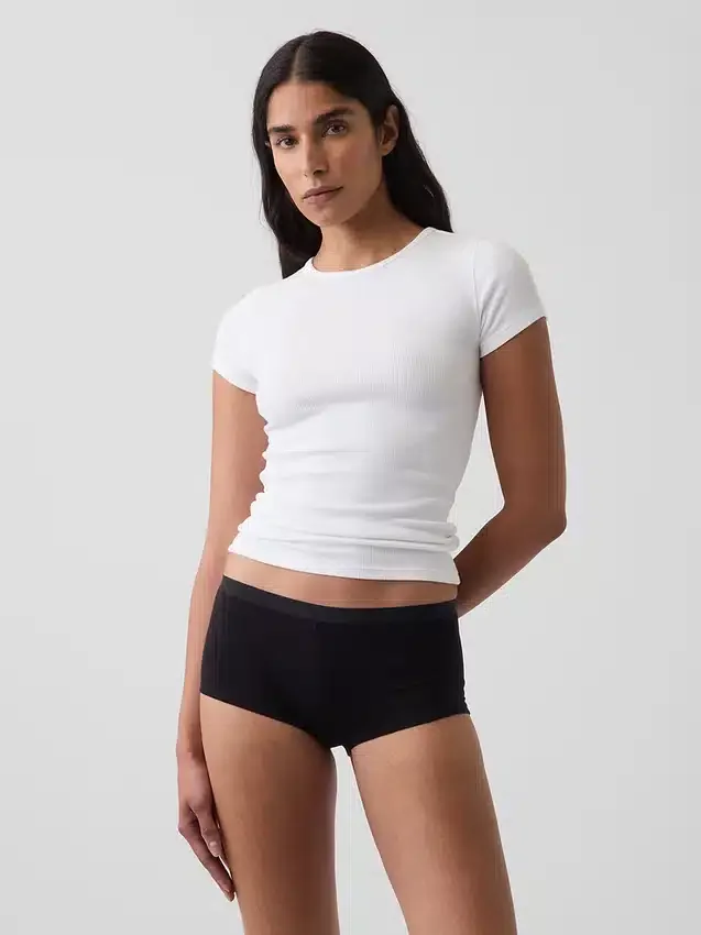 Weichste Shorty aus Bio-Stretch-Baumwolle