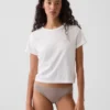 Weichster Bikini aus Bio-Stretch-Baumwolle mit Spitzenbesatz