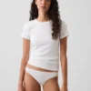 Weichster Bikini aus Bio-Stretch-Baumwolle mit Spitzenbesatz