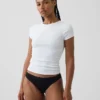 Weichster Bikini aus Bio-Stretch-Baumwolle mit Spitzenbesatz