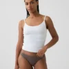Weichster Bikini aus Bio-Stretch-Baumwolle mit Spitzenbesatz