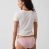 Weichster Bikini aus Bio-Stretch-Baumwolle mit Spitzenbesatz