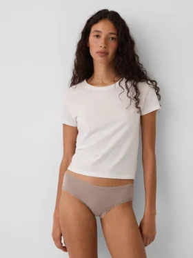 Weichster Cheeky-Hipster aus Bio-Stretch-Baumwolle mit Spitzenbesatz