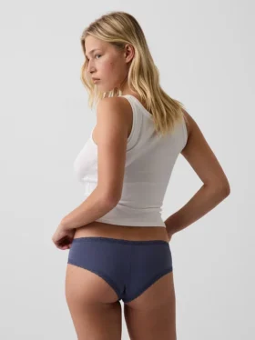 Weichster Cheeky-Hipster aus Bio-Stretch-Baumwolle mit Spitzenbesatz