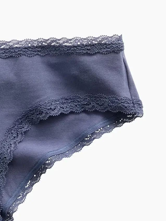 Weichster Cheeky-Hipster aus Bio-Stretch-Baumwolle mit Spitzenbesatz