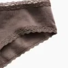 Weichster Cheeky-Hipster aus Bio-Stretch-Baumwolle mit Spitzenbesatz