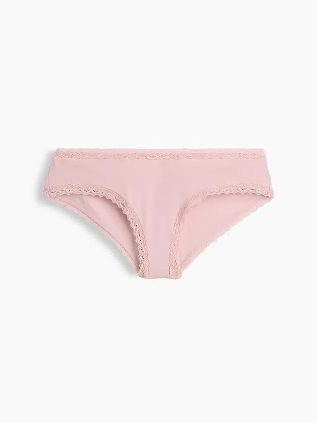 Weichster Cheeky-Hipster aus Bio-Stretch-Baumwolle mit Spitzenbesatz