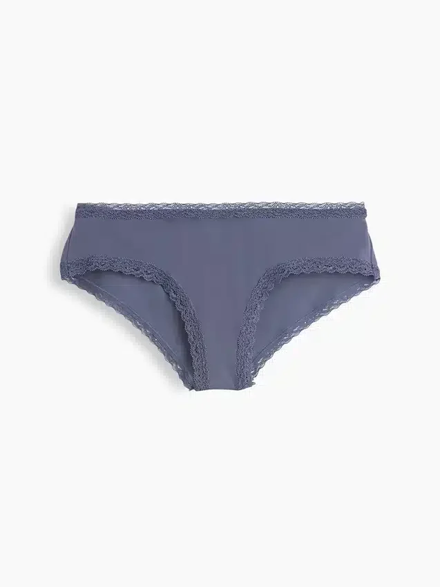 Weichster Cheeky-Hipster aus Bio-Stretch-Baumwolle mit Spitzenbesatz