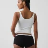 Weichster Shorty aus Bio-Stretch-Baumwolle mit Logo