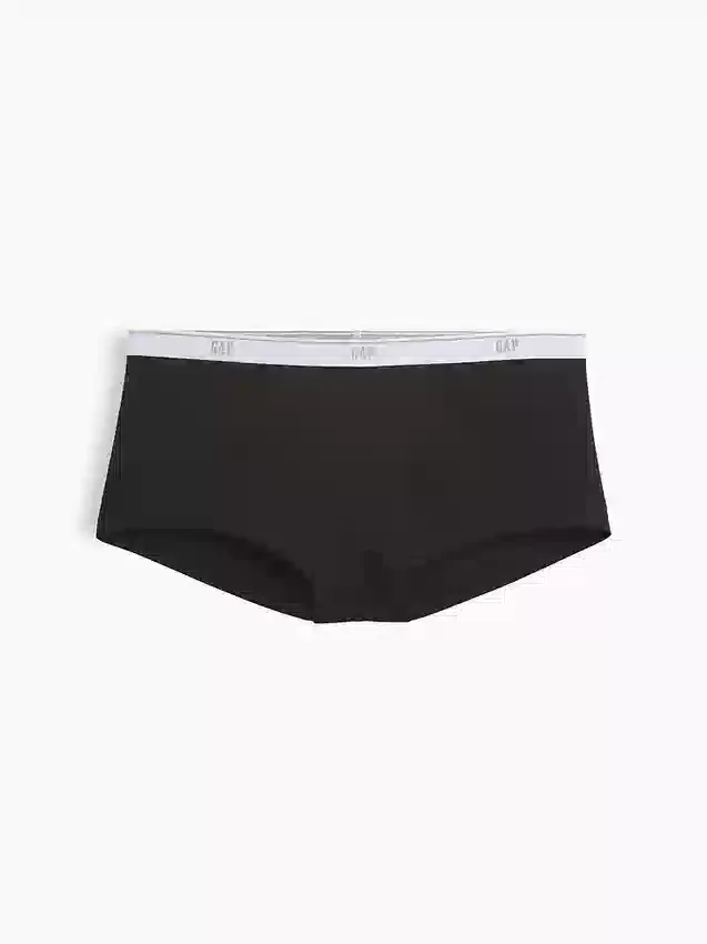 Weichster Shorty aus Bio-Stretch-Baumwolle mit Logo