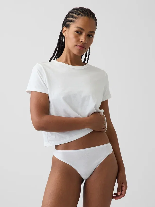 Weichster String aus Bio-Stretch-Baumwolle