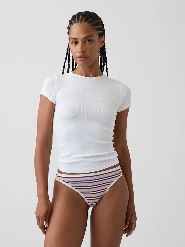 Weichster String aus Bio-Stretch-Baumwolle
