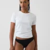 Weichster String aus Bio-Stretch-Baumwolle mit Spitzenbesatz