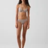 Weichster String aus Bio-Stretch-Baumwolle mit Spitzenbesatz