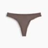 Weichster String aus Bio-Stretch-Baumwolle mit Spitzenbesatz