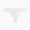 Weichster String aus Bio-Stretch-Baumwolle mit Spitzenbesatz