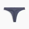 Weichster String aus Bio-Stretch-Baumwolle mit Spitzenbesatz
