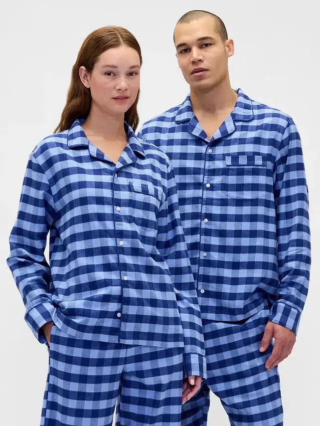 Weichstes Flanell-Pyjamahemd für Erwachsene