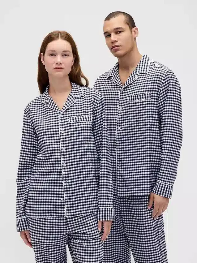 Weichstes Flanell-Pyjamahemd für Erwachsene