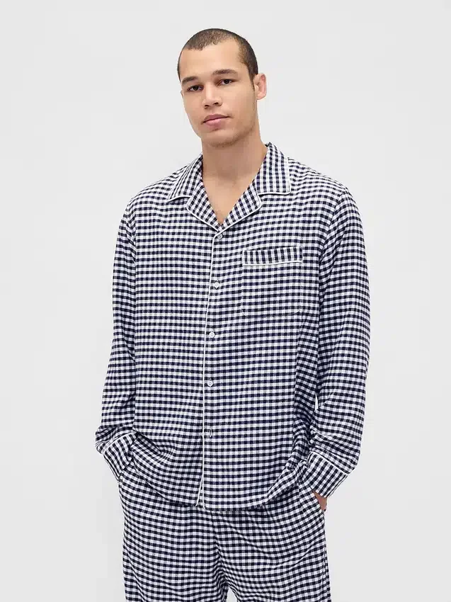 Weichstes Flanell-Pyjamahemd für Erwachsene