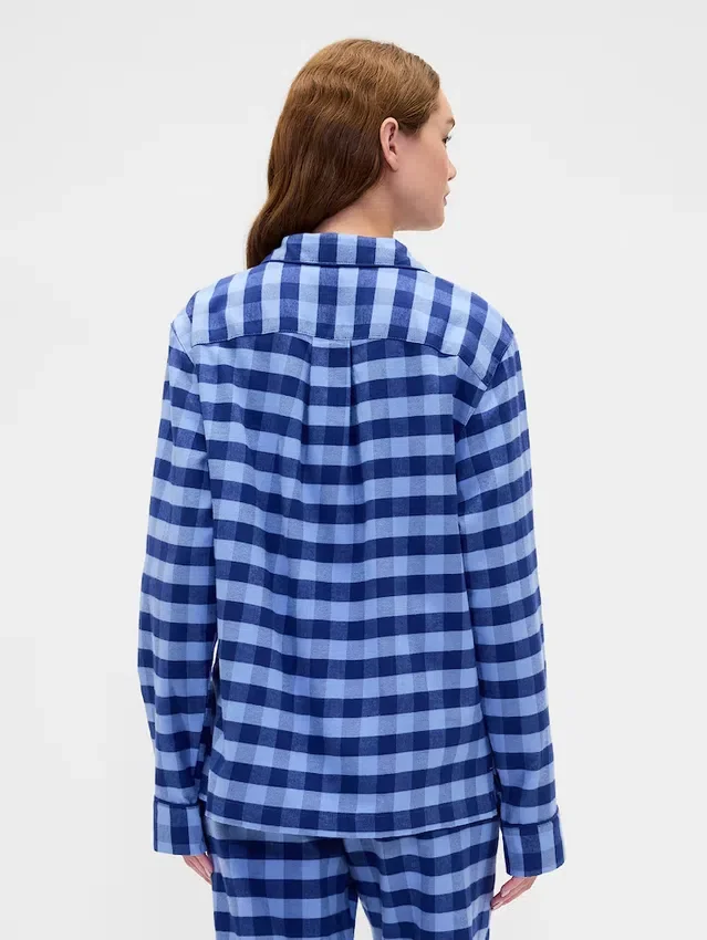 Weichstes Flanell-Pyjamahemd für Erwachsene