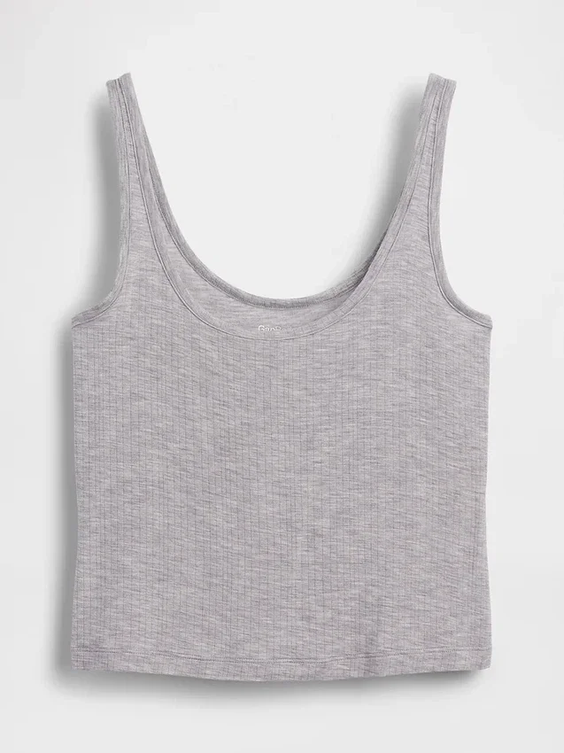 Weichstes Modal-Ripp-Pyjama-Oberteil
