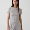 Weichstes Modal-Ripp-Pyjama-T-Shirt